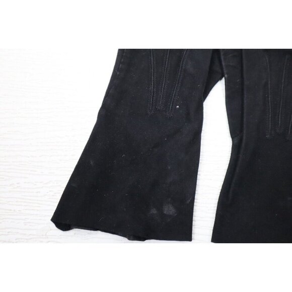 VINTAGE WOMEN'S BLACK SOFT SUEDE GLOVES - ALEXETTE - 6.5 - Picture 4 of 15